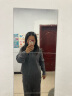 德玛纳【远方来信】春秋冬格雷系套装连帽线衫藏肉半身裙针织女式两件套 实拍图