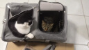 COCS猫包拉杆式宠物拉杆箱可折叠车载猫咪笼子外出便携大容量手提斜跨 加大号双仓/包可拆卸 35斤内 实拍图