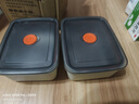 不锈钢保鲜盒带盖密封野餐盒水果盆小吃盒冰箱收纳盒分装备菜野餐 乳白色 500ml 两个装 实拍图