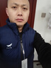 红蜻蜓（RED DRAGONFLY）冬季男加厚保暖简约舒适百搭休闲运动立领防风上衣马甲 蓝色 L 实拍图
