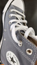 匡威（Converse）官方 All Star男女高帮帆布鞋银霜灰灰色A02786C A02786C 37 实拍图