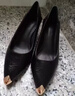 品牌断码尖头小皮鞋真软皮单鞋女2023春季新款细跟高跟工作鞋 黑色【5807跟高5厘米舒适皮面 38 标准尺码 实拍图
