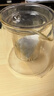 忆壶茶（YIHUTEA）玻璃茶壶泡茶器家用沏茶专用耐高温茶具茶水分离过滤三件套煮茶壶 【双接承重把-透明】泡茶壶 600ml 实拍图