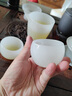 琉璃茶具套装组合白玉茶杯家用送礼玉瓷功夫盖碗茶壶整套礼盒礼品 纯白琉璃玉瓷套装【安全包装】 1盖碗+1公道+1茶漏套组+6茶杯 实拍图