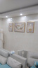 诗六艺家饰客厅装饰画北欧现代简约沙发背景墙挂画三联画大气轻奢壁画晶瓷画 羽鹿生辉（铝合金外框） 晶瓷画左右35*50+中间70*50亮面 实拍图