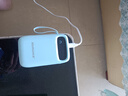 纽睿【3C认证】10000mAh充电宝自带四线大容量便携安卓苹果通用自带挂绳带数显一万毫安快充移动电源 天蓝色 高配版/自带四线/带应急灯/数显电量/进口电芯 实拍图