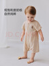 babylove婴儿短袖连体衣夏季薄款衣服彩棉提花透气哈衣爬服新生儿宝宝夏装 实拍图