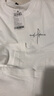 真维斯（Jeanswest）白色打底衫男2025新款春秋重磅纯棉内搭上衣学生圆领长袖T恤男士 白色(自由笔尖胸标) XL (180) (不起球不掉色) 实拍图