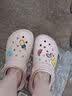 CROCS卡骆驰檀健次同款经典泡芙洞洞鞋轻便舒适男女同款花园鞋|207521 石英粉-6UR(含智必星) 37 /38(230mm) 实拍图