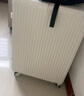 友胜保罗行李箱大容量拉杆箱超轻盈学生旅行箱男女密码箱皮箱多功能登机箱 谷物白 20英寸 【小尺寸登机款】 实拍图