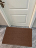 小棕熊仿剑麻入户地垫日式大门进门脚垫门口玄关阳台地毯防滑门垫可裁剪 高级-咖色【防潮耐脏棉布底】 60cm*90cm 1件数 可裁剪打火机烤边 实拍图