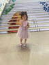 戴维贝拉（DAVE＆BELLA）儿童童装夏装女连衣裙网纱裙公主裙儿童蓬蓬裙DB7536-R烟紫色 实拍图