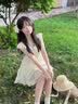 恋的连衣裙夏季法式2026新款公主裙甜妹学生小个子女生衣服夏天短裙子 杏色 均码 (可备注码数) 实拍图