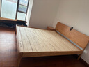 林氏家居全实木床双人床1.8m1.5米主卧大床原木风家具排骨架小满系列PK13A 【高铺】全实木床+床头柜*1 1.8米x2米 实木床铺板 实拍图