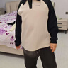 左西男童卫衣春秋装学院风2025插肩袖撞色POLO衫中大童上衣 白色 160 实拍图