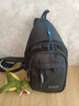 回力胸包男潮牌日系简约工装风斜挎包男士运动小挎包ins潮酷个性背包 黑色+恐龙挂件 实拍图
