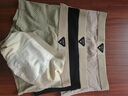 北极绒男士内裤男平角裤纯棉运动四角裤头透气吸汗短裤青年男式潮流裤衩 黑色+杏色+卡其+绿色 4条 XL （130-150斤） 实拍图