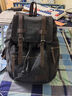 墨一双肩包男休闲帆布大容量背包潮流书包大学生电脑包旅行户外登山包 灰色 实拍图