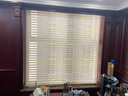 美尔耐免打孔香格里拉窗帘柔纱透气百叶遮光客厅办公卧室书房卷拉定制帘 8604半遮光 防眩网米黄 有帘罩 实拍图
