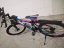 金武端自行车成人山地车公路赛车单车骑行变速超轻越野中学生初中青少年 旗舰版-辐条轮-炫彩蓝 24寸21速 实拍图
