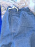 棉致牛仔裤男港风百搭潮流直筒裤美式薄款宽松长裤子男 深蓝 XL 实拍图