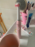 志高【10万+妈妈优选购买】儿童电动牙刷4-6-15岁以上孩子全自动声波充电初高中小学生升学儿童节礼物 音乐旋转粉色牙刷【送4刷头 实拍图