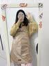 森卡龙围裙女家用厨房防水防油网红工作服实用新款罩衣大人长袖围腰简约 粉色Hello【防水防油】 实拍图