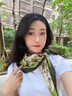 Calznklien丝巾桑蚕丝真丝女2025丝绸小方巾围脖高级感生日礼物女送妈妈老婆 【绿叶蝶梦】高级感礼盒装 高档轻奢风送女朋友老婆妈妈 实拍图