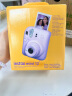 富士（FUJIFILM）instax mini12 miniSE 3寸相纸一次成像相机Mini12/se立拍立得一次成像相机 礼物旅游拍立得相机 mini12 鸢尾紫 官方标配 实拍图