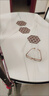 春花秋月岩板餐桌椅组合现代简约轻奢伸缩圆桌实木餐桌家用小户型吃饭桌子 卡塔金白-12mm亮光岩板 1.2米 餐桌+4菠萝椅（餐椅颜色备注） 实拍图