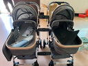 逗逗熊双胞胎婴儿手推车轻便折叠可坐可躺二胎儿童双人宝宝婴儿推车 灰色【可拆分合并+减震PU四轮】 实拍图