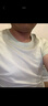 森马（Semir）【情侣款】短袖T恤男夏季纯棉打底衫纯色内搭白色t恤109926100101 实拍图