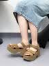 UGG夏季女士舒适厚底坡跟露趾休闲凉鞋1167475CHE|栗色 38 实拍图