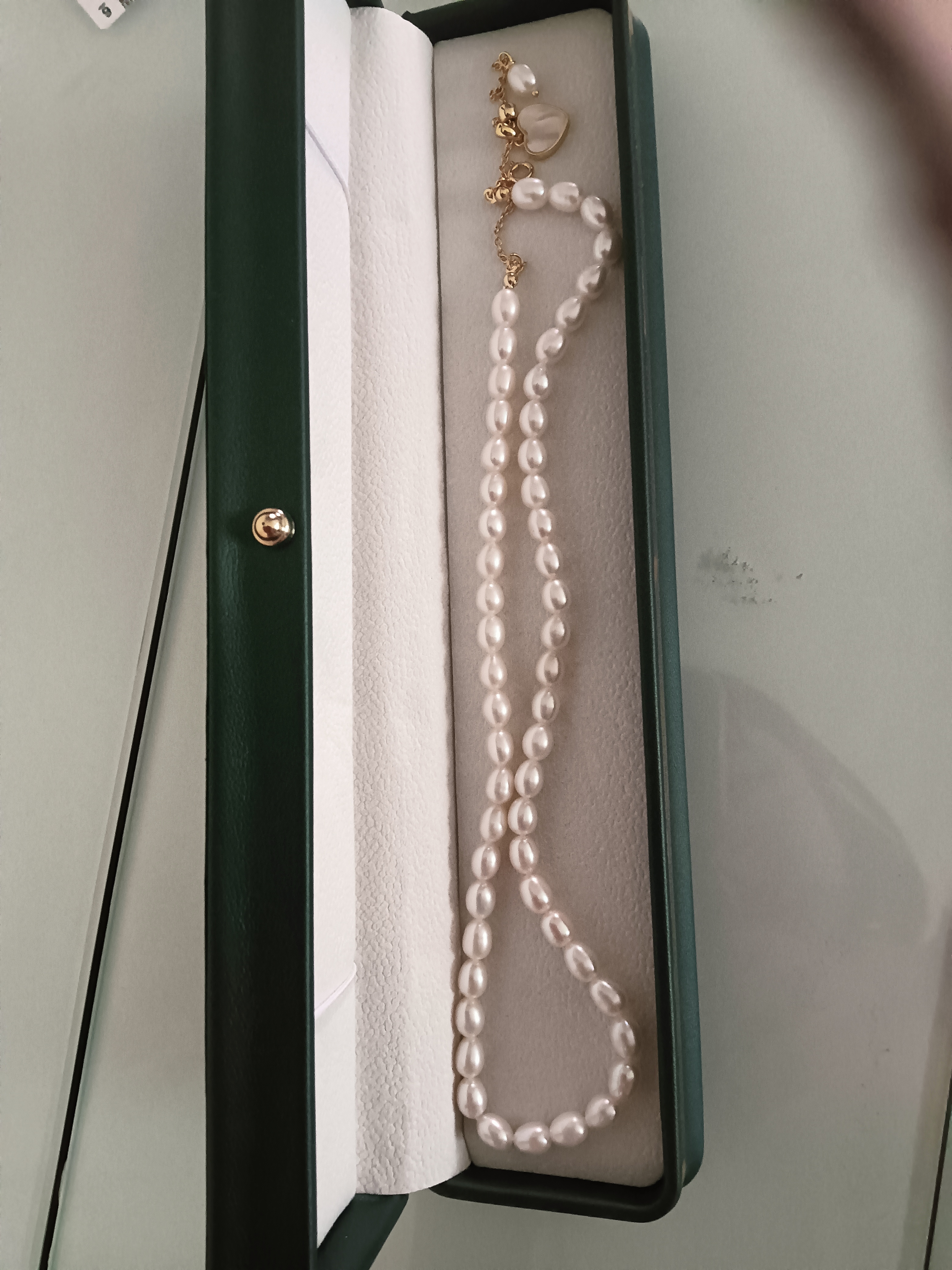 JALLOO淡水珍珠项链女士年轻款高级轻奢小众锁骨链饰品女生日礼物送女友 怦然心动淡水珍珠项链-证书 实拍图