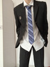 木村叔dk日系制服西装外套男士春季中长款西服绀色西服男西服套装 黑色西服套装（裤子+西服）MCS L 实拍图