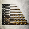 FEITA 六角柄麻花钻头 13件充电钻高速钢直柄扩孔钻头1.5-6.5mm 电动螺丝批头开孔套装 镀钛麻花钻头13件套 实拍图