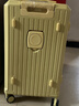 普娜米行李箱大容量高颜值女学生结实耐用多功能大号密码旅行拉杆箱包男 奶酪黄【杯架+充电口+手机支架】 24英寸 中短途推荐 实拍图