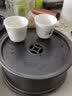 生泰号 壶承 颜吉利手工锡茶盘圆形紫砂壶养壶垫小茶船茶池潮州工夫茶具 仿古色（升级款） 实拍图