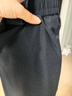 头号青年休闲裤男秋冬季宽松高级垂感束脚裤加大码阔腿西装裤子 黑 6XL 实拍图