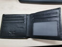 七匹狼（SEPTWOLVES）钱包男士短款钱夹头层牛皮皮夹高档木礼盒实用生日礼物送男友老公 【雅黑色】实木礼盒+手提袋 实拍图