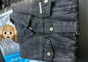 真维斯（JEANSWEST）夹克男士2025秋季牛仔夹克痞帅潮工装翻领外套男黑灰色L 实拍图