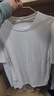 棉致t恤男纯棉潮流纯色小白宽松休闲短袖百搭情侣上衣 白色 S 实拍图