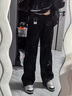 浪莎美式降落伞工装裤女夏季冰丝高腰阔腿宽松休闲速干户外运动裤女 实拍图
