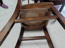 免安装全实木餐椅靠背椅家用榫卯结构木头凳中式吃饭橡木餐桌椅子 02款胡桃色（两张起拍】免安装 全实木款【整装发货】价格为单张 实拍图