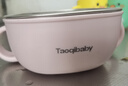 taoqibaby宝宝外出辅食碗便携婴儿专用小碗防摔防烫儿童餐具套装 罗兰粉400ml（带防呛吸管） 实拍图