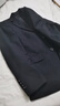 罗蒙（ROMON）西服套装男士小西装外套职业正装修身休闲伴郎服 黑色5XL 实拍图