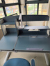 中沪爱童实木儿童学习桌椅套装家用男孩女孩书桌小学生课桌椅可升降写字桌 护眼蓝1.2M实木桌+升级08追背椅 实拍图