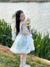 G.DUCKKIDS女童夏季洛丽塔花仙子裙子宝宝公主裙超萌网纱裙生日礼服蓬蓬裙潮 裙子+拖尾＋头饰＋袜子 130 尺码7~8岁【120-130cm】 实拍图