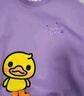 WALNUT DUCK【儿童卫衣】小黄鸭男女孩童2025春季长袖潮流百搭卫衣 紫色 100  实拍图
