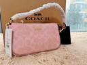 蔻驰（COACH）奥莱女包经典标志老花NOLITA 19号手袋麻将包腋下单肩包手提包 IM/脂粉色 实拍图